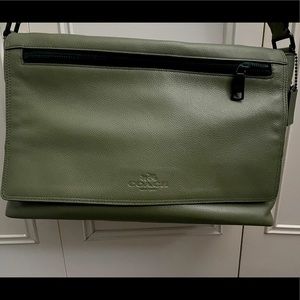Gently Used Pebble Leather COACH Crossbody Messenger Bag